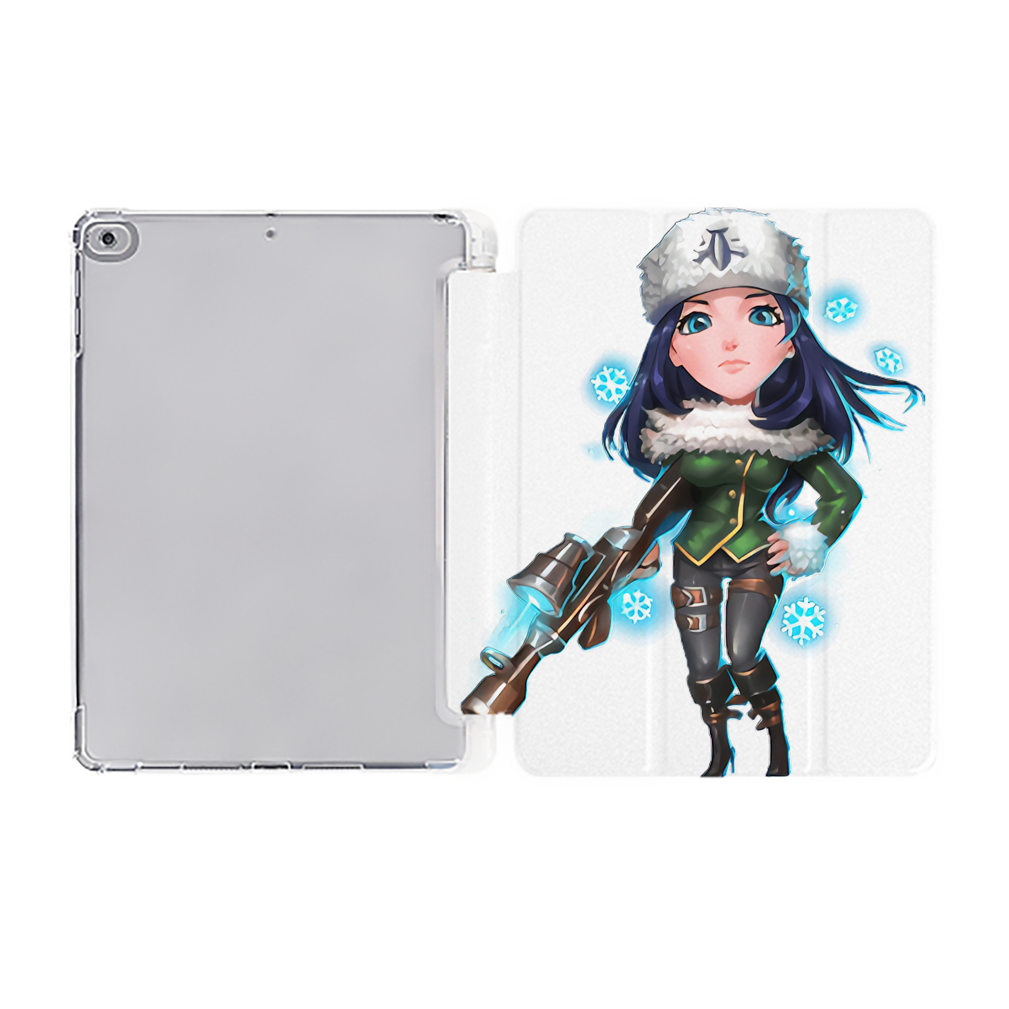 （画像用） リーグ・オブ・レジェンド League of Legends LOL IPad ケース ペン収納付き 三つ折りスタンド PUレザー×シリコン 対応機種9.5/10.5/10.9インチ